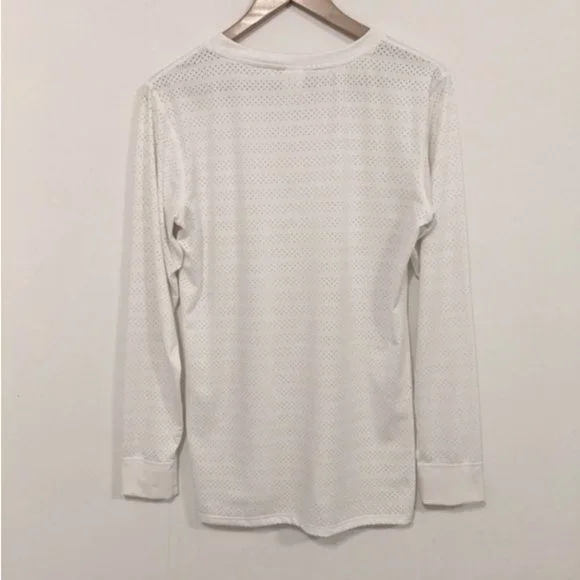 Zyia Active White Perforated Chill Long Sleeve Top S - Picture 11 of 14